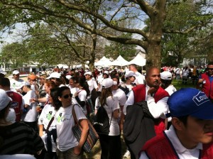 Gathering in the morning. Post-Mrs. Baldwin yoga.